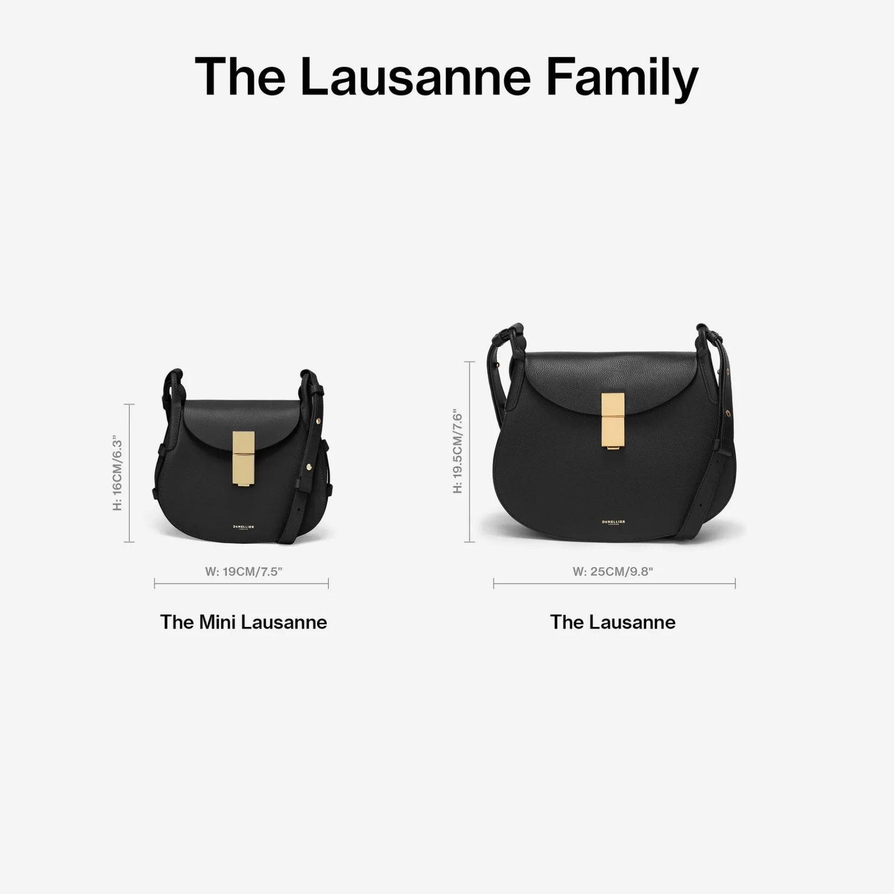 Cheap DeMellier The Lausanne Black Small Grain