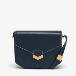 Shop DeMellier The London Navy Smooth & Ecru Stitching