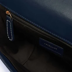 Shop DeMellier The London Navy Smooth & Ecru Stitching