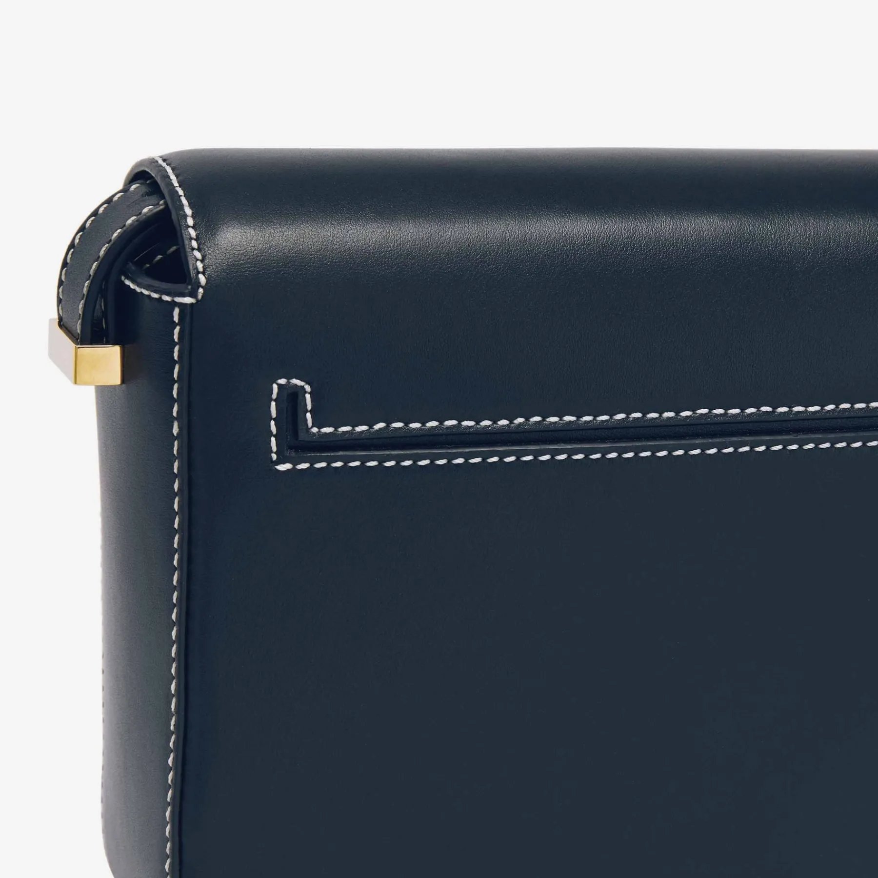 Shop DeMellier The London Navy Smooth & Ecru Stitching