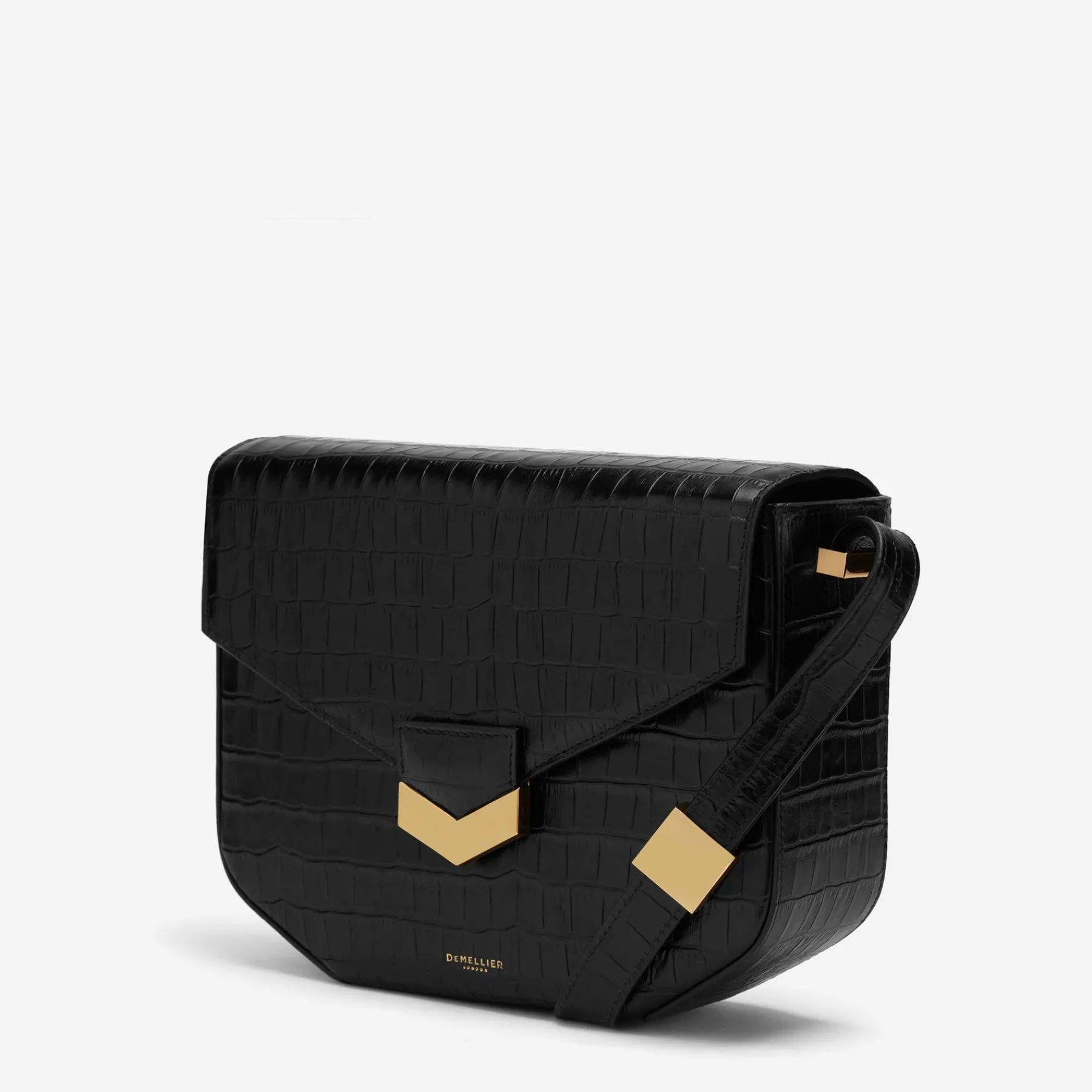 Store DeMellier The London Black Croc-Effect