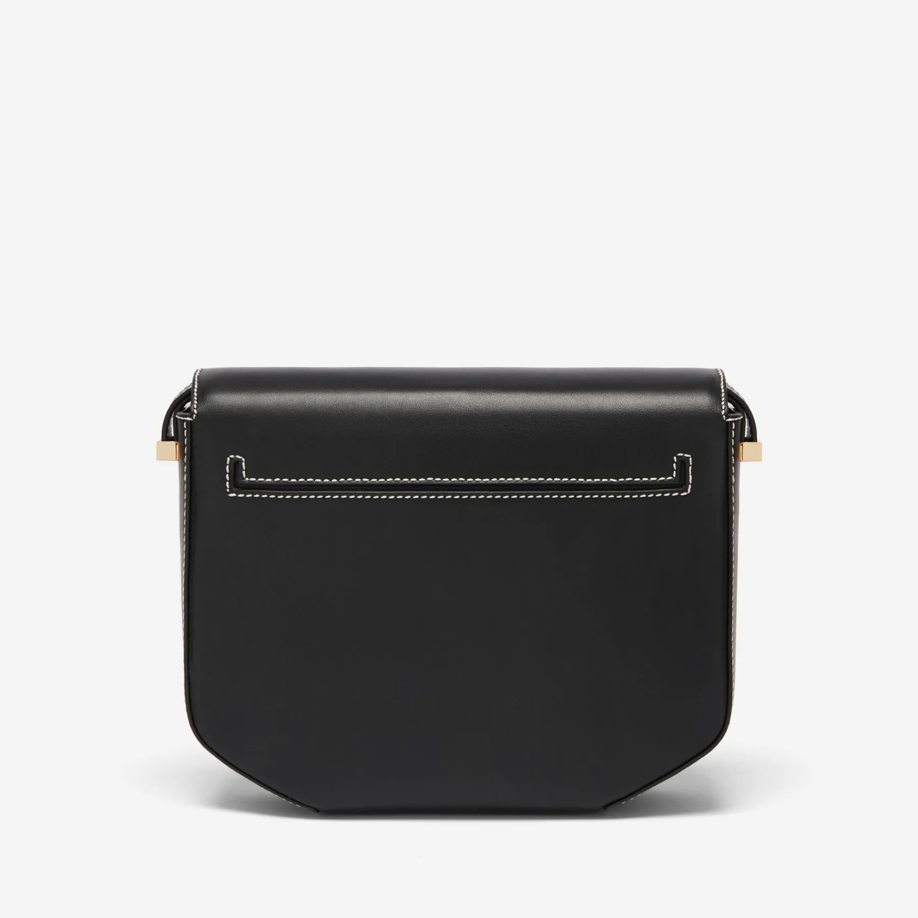 New DeMellier The London Black Smooth Ecru Stitching