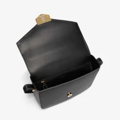 New DeMellier The London Black Smooth Ecru Stitching