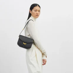 Best Sale DeMellier The London Natural Raffia Black Smooth