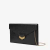 Fashion DeMellier The London Clutch Black Metallic
