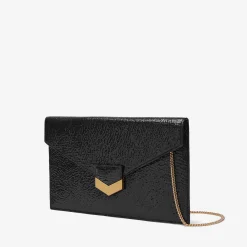 Fashion DeMellier The London Clutch Black Metallic