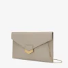 Best DeMellier The London Clutch Taupe Smooth