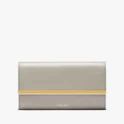 Shop DeMellier The Marais Wallet Taupe Smooth