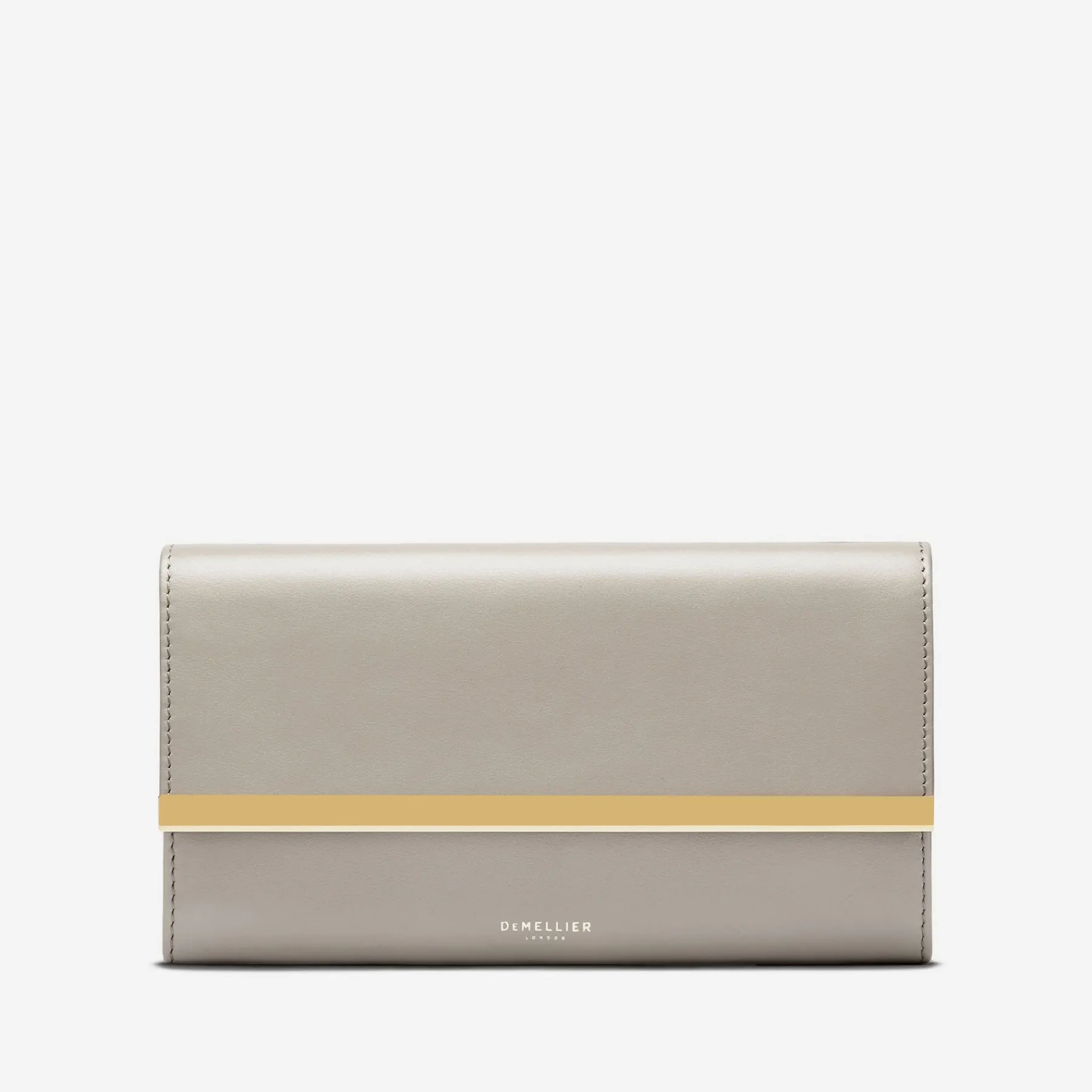 Shop DeMellier The Marais Wallet Taupe Smooth