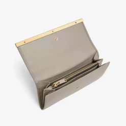 Shop DeMellier The Marais Wallet Taupe Smooth