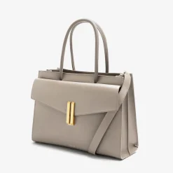 Hot DeMellier The Maxi Montreal Long Handles Taupe Smooth