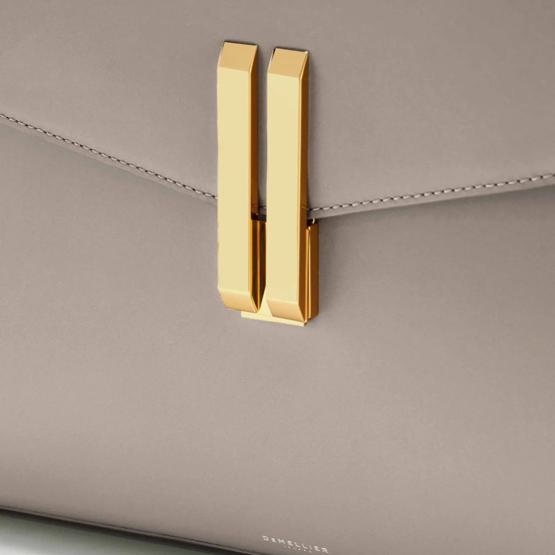Hot DeMellier The Maxi Montreal Long Handles Taupe Smooth