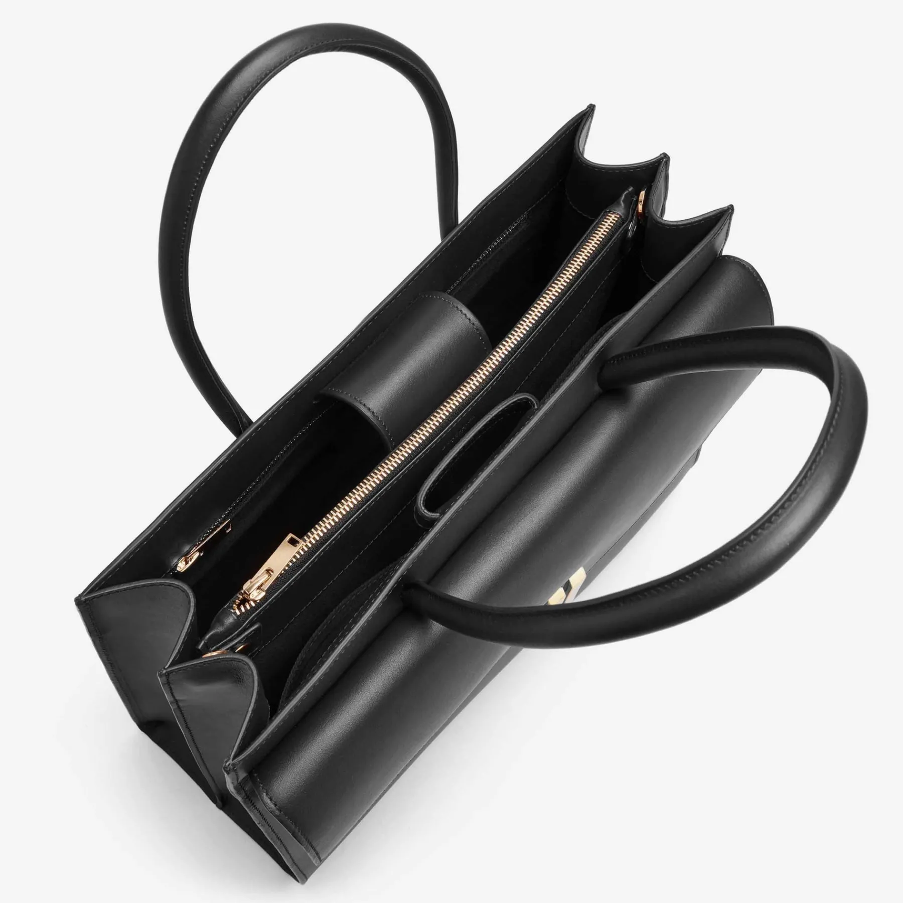 New DeMellier The Maxi Montreal Long Handles Black Smooth