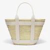 Best DeMellier The Maxi Santorini Natural Basket Off-White Smooth