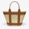 Fashion DeMellier The Maxi Santorini Natural Basket Tan Smooth