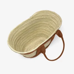 Fashion DeMellier The Maxi Santorini Natural Basket Tan Smooth