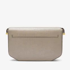 Shop DeMellier The Midi London Taupe Croc-Effect