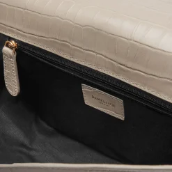 Shop DeMellier The Midi London Taupe Croc-Effect