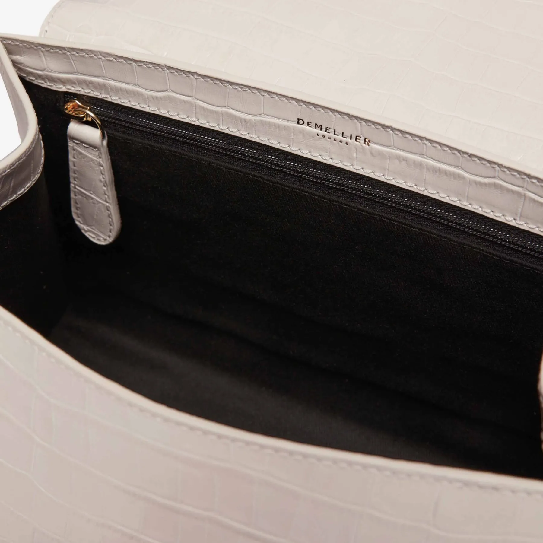 Flash Sale DeMellier The Midi Montreal Off-White Croc-Effect