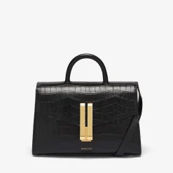 Sale DeMellier The Midi Montreal Black Croc-Effect