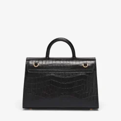 Sale DeMellier The Midi Montreal Black Croc-Effect