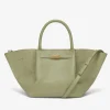 Shop DeMellier The Midi New York Khaki Small Grain