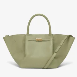 Shop DeMellier The Midi New York Khaki Small Grain