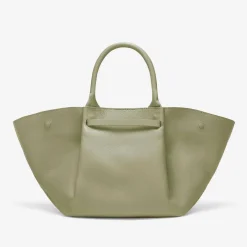 Shop DeMellier The Midi New York Khaki Small Grain