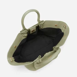 Shop DeMellier The Midi New York Khaki Small Grain