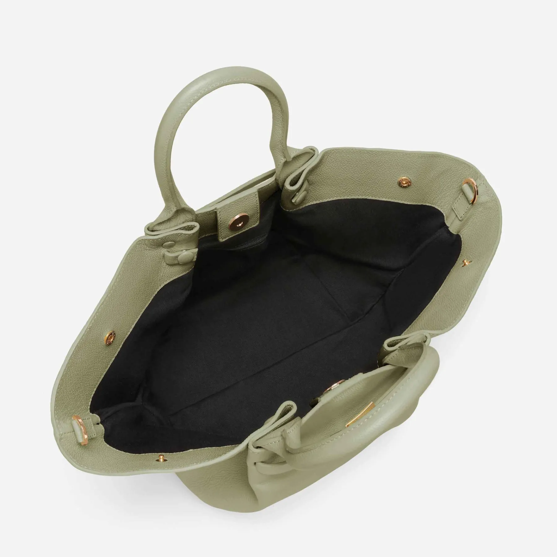 Shop DeMellier The Midi New York Khaki Small Grain