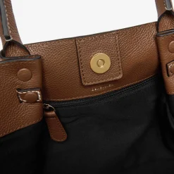 New DeMellier The Midi New York Tan Small Grain Ecru Stitching
