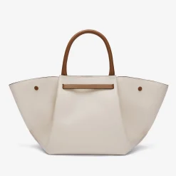 Fashion DeMellier The Midi New York Bicolor Off-White & Tan