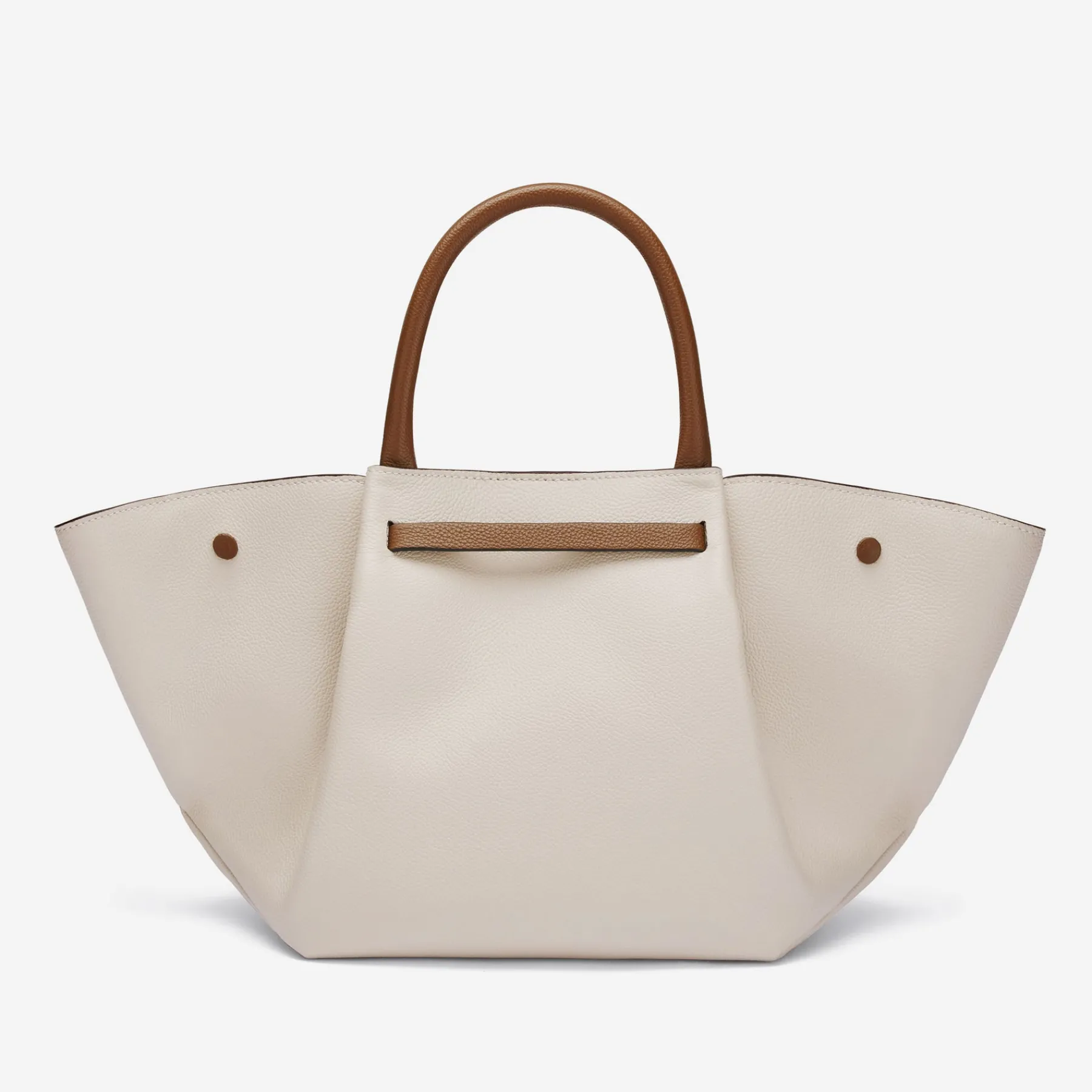Fashion DeMellier The Midi New York Bicolor Off-White & Tan