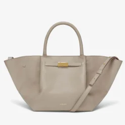 New DeMellier The Midi New York Taupe Small Grain