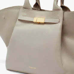 New DeMellier The Midi New York Taupe Small Grain