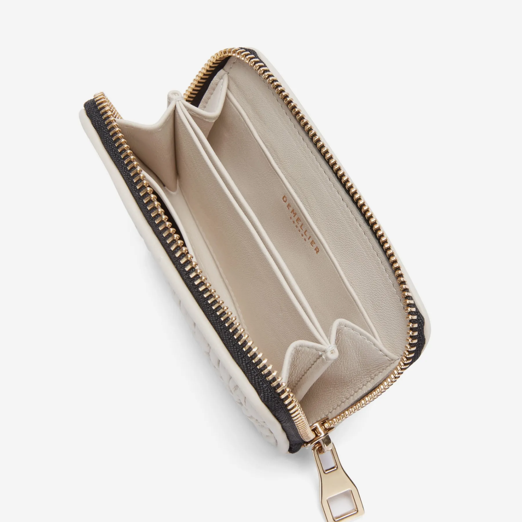 Sale DeMellier The Midi Skye Wallet Off-White Matelasse