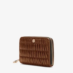 Store DeMellier The Midi Skye Wallet Tan Matelasse
