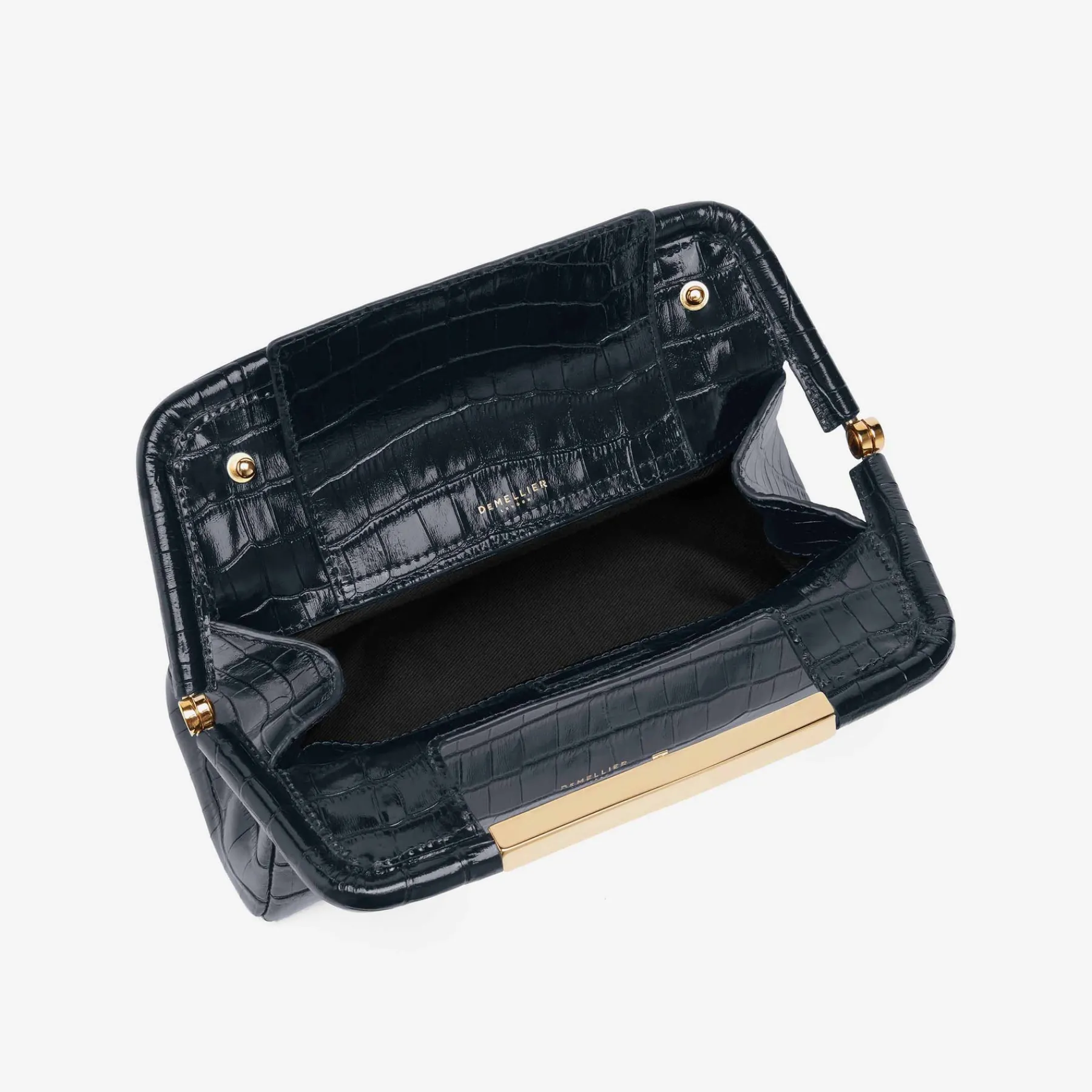 Best Sale DeMellier The Mini Seville Navy Croc-Effect