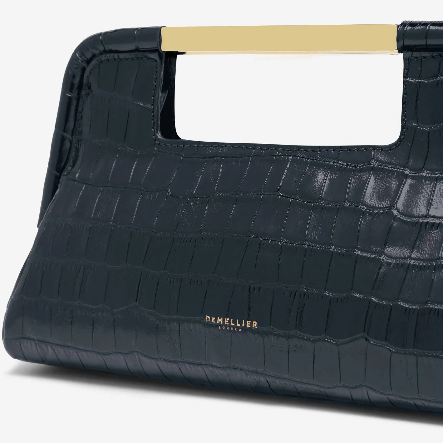Best Sale DeMellier The Mini Seville Navy Croc-Effect