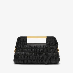 New DeMellier The Mini Seville Black Matelasse