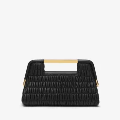 New DeMellier The Mini Seville Black Matelasse