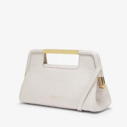 Cheap DeMellier The Mini Seville Off-White Croc-Effect