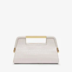 Cheap DeMellier The Mini Seville Off-White Croc-Effect