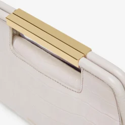 Cheap DeMellier The Mini Seville Off-White Croc-Effect