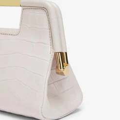 Cheap DeMellier The Mini Seville Off-White Croc-Effect