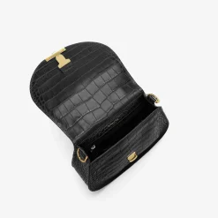 Best DeMellier The Mini Venice Black Croc-Effect