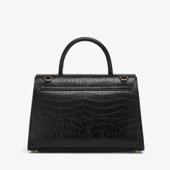 New DeMellier The Montreal Black Croc-Effect