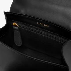 Fashion DeMellier The Nano Montreal Black Croc-Effect
