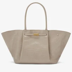 New DeMellier The New York Taupe Croc-Effect
