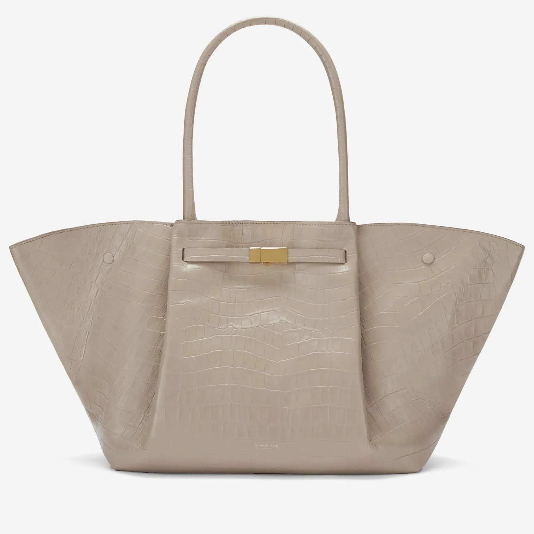 New DeMellier The New York Taupe Croc-Effect